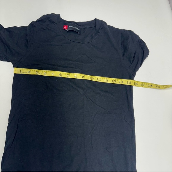 Misha Nonoo Women’s large black Pullover Crewneck Tee T-Shirt Top Short Sleeve - Picture 5 of 9